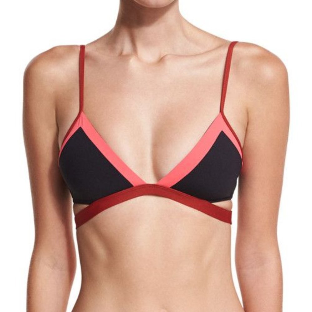 LSpace Women's Platinum Color Block Bikini Top.